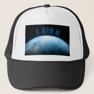 Gorra De Camionero Detección del metal de tierra del planeta de los