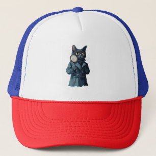 Gorra De Camionero Detective Whiskers � Novela Misteriosa de Gato Div