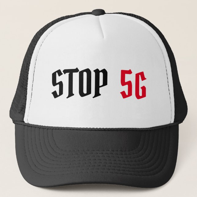 Gorra De Camionero Detener 5G (Anverso)