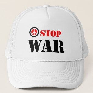 Gorra De Camionero Detener el eslogan de guerra