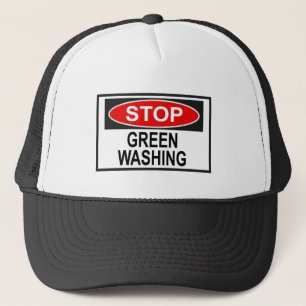 Gorra De Camionero Detener el Rótulo de lavado de efecto invernadero 