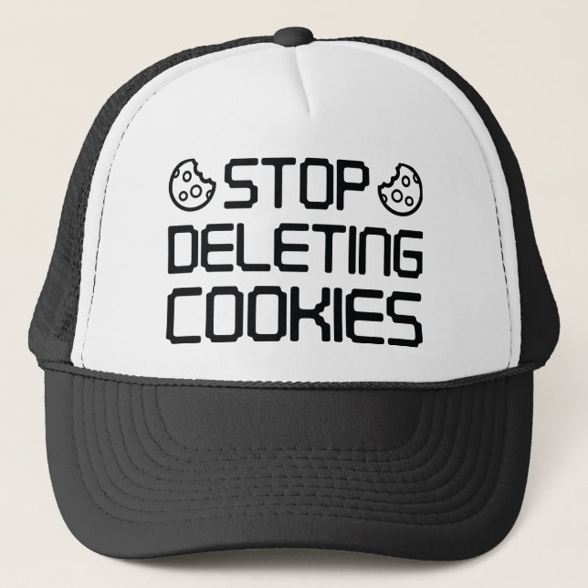 Gorra De Camionero Detener la eliminación de cookies (Anverso)