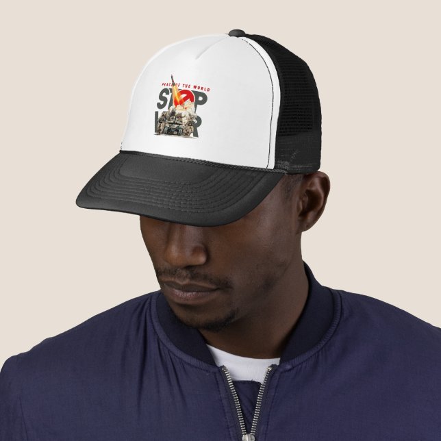 Gorra De Camionero Detener la Guerra | (In situ)
