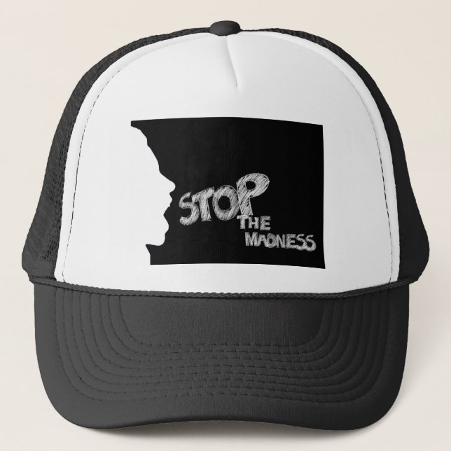Gorra De Camionero Detener la locura (Anverso)