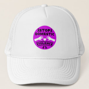 Gorra De Camionero Detener la violencia doméstica