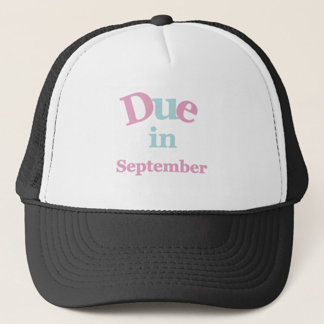 Gorra De Camionero Deuda rosada en septiembre (Anverso)