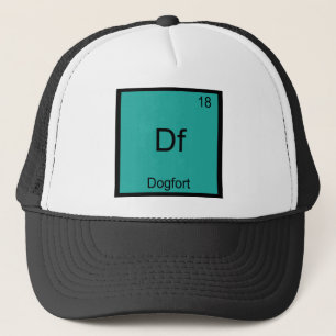 Gorra De Camionero Df - Camiseta Elemento Divertido Química Símbolo D