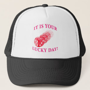 Gorra De Camionero Día afortunado con el rollo de los dados