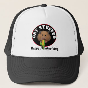 Gorra De Camionero Día de Acción de Gracias divertido del hámster