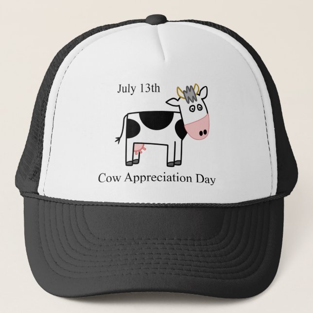 Gorra De Camionero Día de Apreciación de Vaca (Anverso)