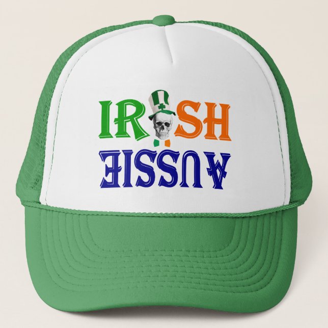 Gorra De Camionero Día de Aussie St Patrick (Anverso)
