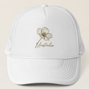 Gorra De Camionero Día de Australia Acacia Dorada 2026