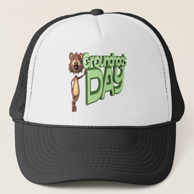 Gorra De Camionero Día de Groundhogs (Anverso)