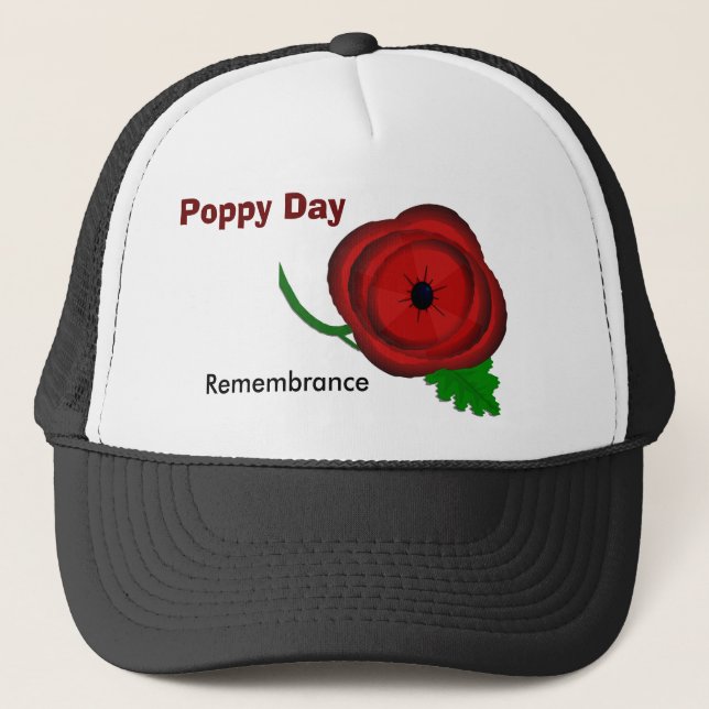 Gorra De Camionero Día de la amapola, casquillo de la conmemoración (Anverso)
