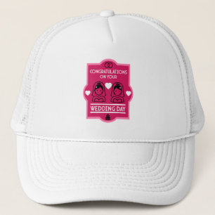 Gorra De Camionero Día de la boda de Chicas homosexuales