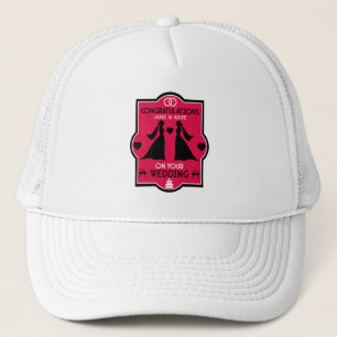 Gorra De Camionero Día de la boda de Chicas homosexuales