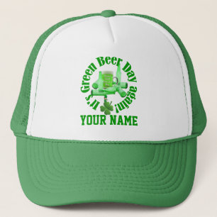 Gorra De Camionero Día de la Cerveza Verde St Patrick