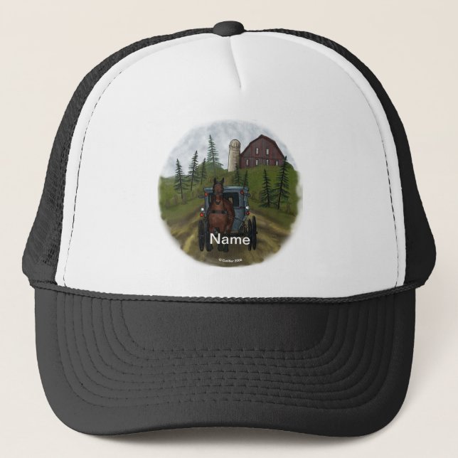 Gorra De Camionero Día de la ciudad de Amish (Anverso)