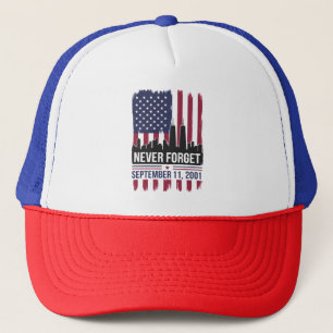 Gorra De Camionero Día de la Memoria 11 de Septiembre de 2001 Nunca O