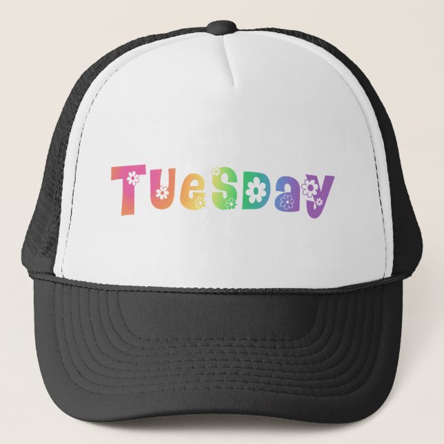 Gorra De Camionero Día De La Semana Martes (Anverso)