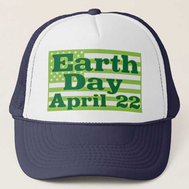 Gorra De Camionero Día de la Tierra 22 de abril (Anverso)