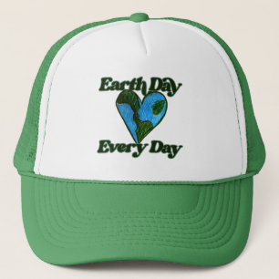 Gorra De Camionero Día de la Tierra todos los días proteja el planeta