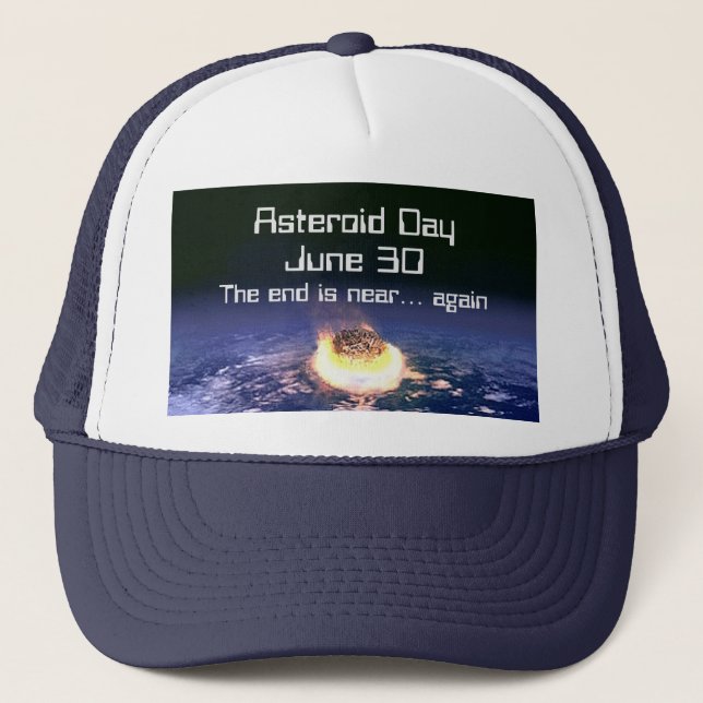 Gorra De Camionero Día de los Asteroides 30 de junio (Anverso)