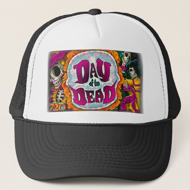 Gorra De Camionero Día de los Muertos (Anverso)