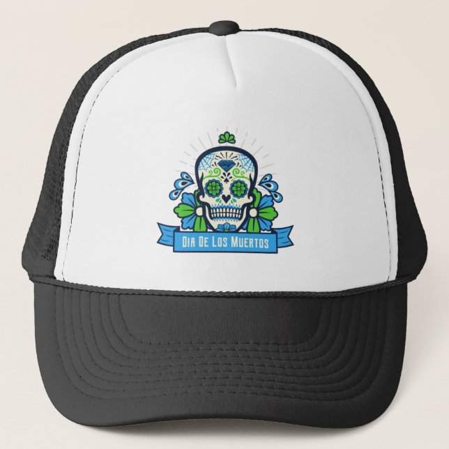 Gorra De Camionero Dia De Los Muertos (Anverso)