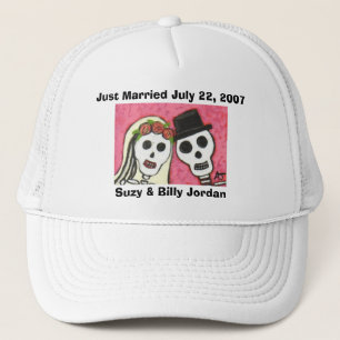 Gorra De Camionero Día de los muertos - apenas casquillo casado