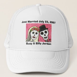 Gorra De Camionero Día de los muertos - apenas casquillo casado