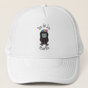 Gorra De Camionero Dia de los Muertos - Calavera de caramelo de azúc