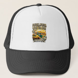 Gorra De Camionero Día de partido de Sudáfrica esqueleto delantero na