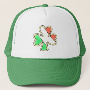 Gorra De Camionero Día de San Patricio Bandera Irlandesa Lucky Shamro