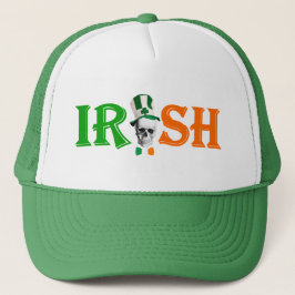 Gorra De Camionero Día de San Patricio de Irlanda Negro
