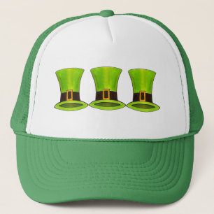 Gorra De Camionero Día de San Patricio Leprechaun Tophat