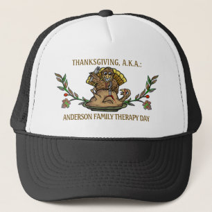 Gorra De Camionero Día de Terapia del Gracioso Nombre Familiar de Tu