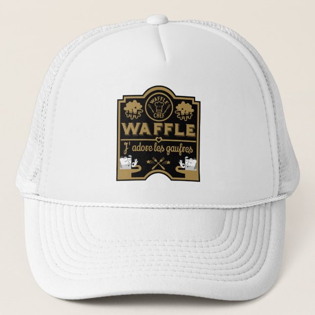 Gorra De Camionero Día de Waffle (Anverso)