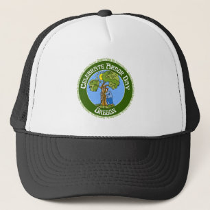 Gorra De Camionero Día del árbol Oregon