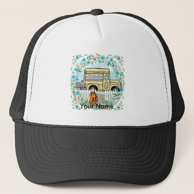 Gorra De Camionero Día del Autobús Escolar (Anverso)