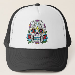 Gorra De Camionero Día del cráneo mexicano muerto