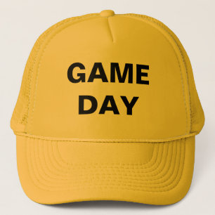 Gorra De Camionero Día del juego Amarillo