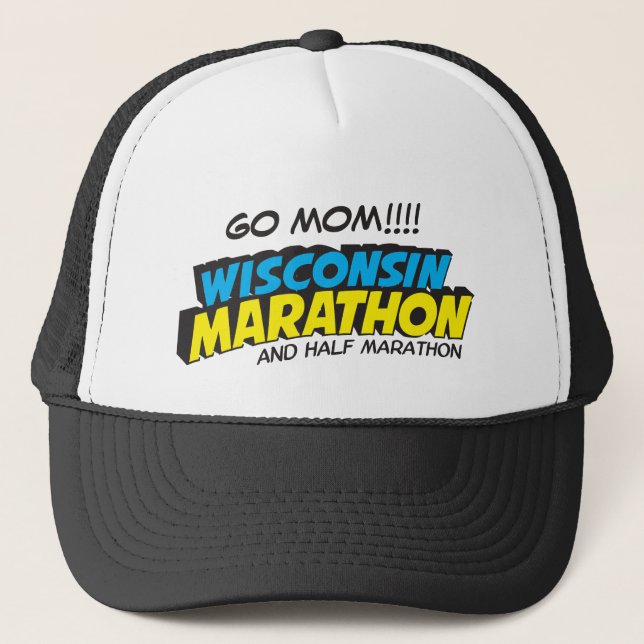Gorra De Camionero Día del maratón de Wisconsin (Anverso)