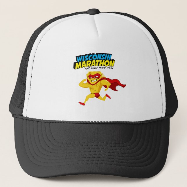 Gorra De Camionero Día del maratón de Wisconsin (Anverso)