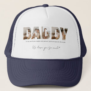 Gorra De Camionero Día del padre de papá Collage de fotos
