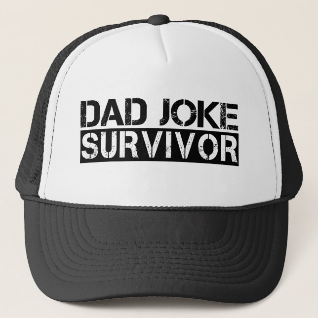 Gorra De Camionero Día del padre: una sobreviviente del Chiste de pap (Anverso)