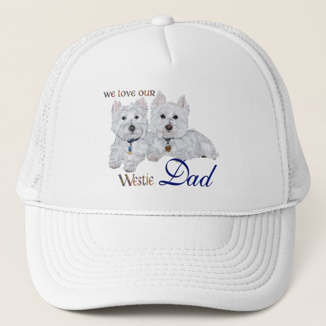 Gorra De Camionero Día del Padre Westie (Anverso)