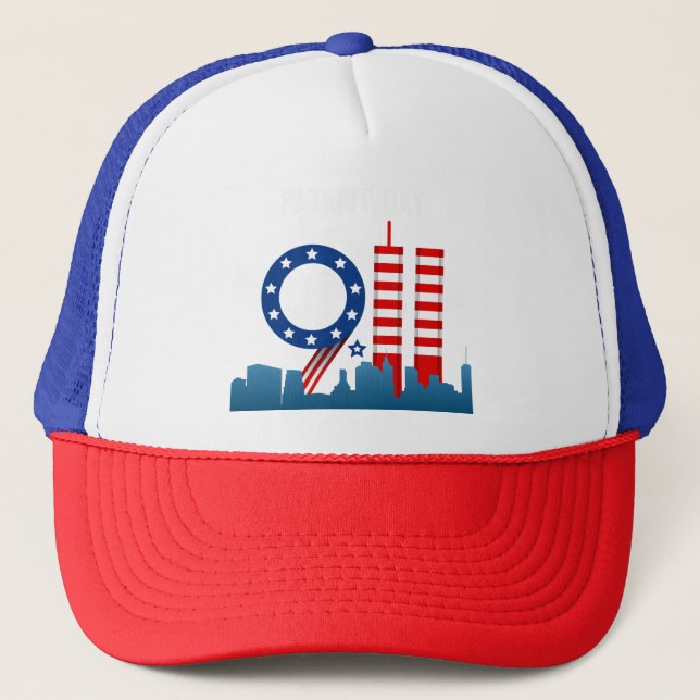 Gorra De Camionero Día del Patriota 9-11 (Anverso)