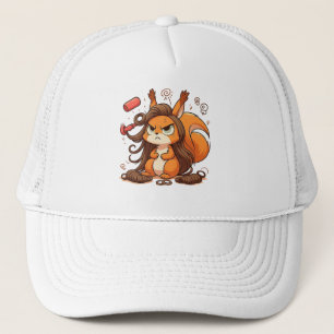 Gorra De Camionero Día del Pelo de la Ardilla Glamorosa
