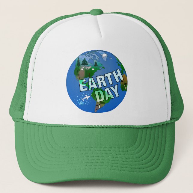Gorra De Camionero Día del Planeta Tierra (Anverso)